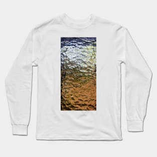 Orange y Blue Waves Long Sleeve T-Shirt